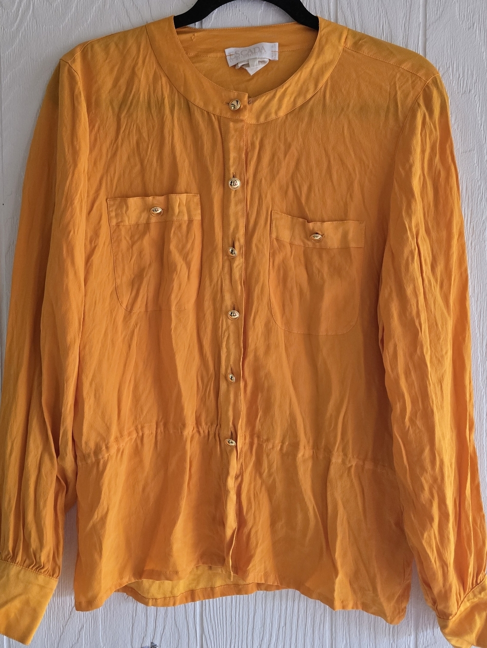 Escada Blouse Sz 42EU Vintage Silk